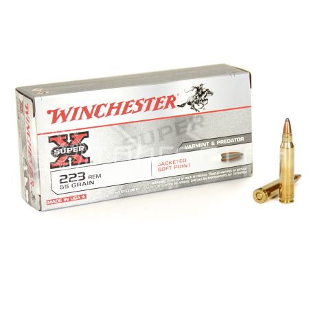 Патрон .223 Rem Winchester Jacket soft point 3,56г/55гр (20шт)
