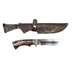 Нож Галеон,кован ст95х18,венге,литье