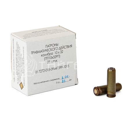 Патрон Фортуна 10х32Т травм. рез. пуля (25/600)
