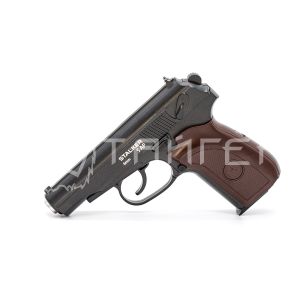 Пистолет пневм. Stalker SAP Spring (аналог ПМ), к.6мм, мет.корпус, магазин 12шар, до 80м/с, чёрный