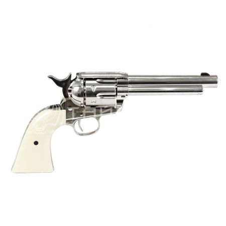 Револьвер газобалон. CO2 Colt SAA 45 BB к.4,5 nickel