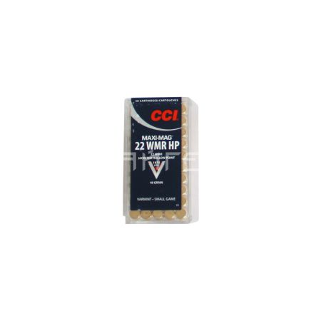 Патрон .22 WMR CCI HP Maxi Mag JHP 2,59г (50шт)