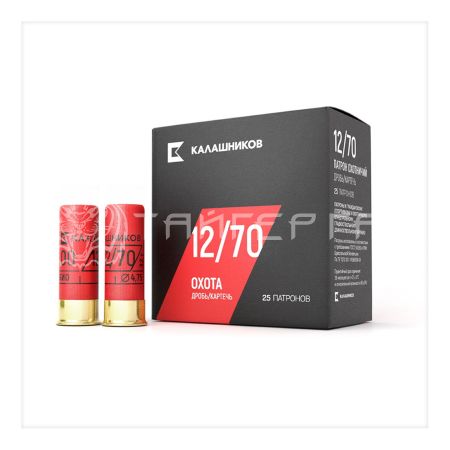 Патрон 12/70 №0 36г КАЛАШНИКОВ (25/250)