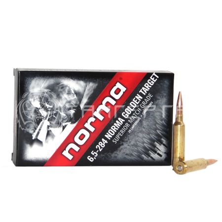 Патрон 6,5-284W Norma HPBT Golden Target 8,4г/130гр (20шт)