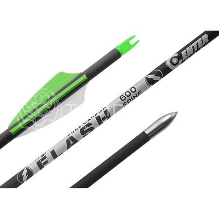 Стрела лучная карбоновая спортивная Centershot Flash 600 оперение Shield 2"  CSTJ-C02010-6