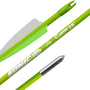 Стрела лучная фибергласс Centershot Sonic 28" оперение Parabolic 3" синяя  ARW70FG7028BL