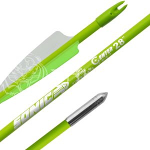 Стрела лучная фибергласс Centershot Sonic 28" оперение Parabolic 3" синяя  ARW70FG7028BL