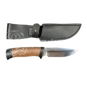 Нож Сталкер 95х18 орех текстолит логотип Росоружие