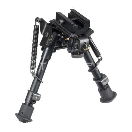 Сошки ShotTime на антабочный винт, с качалкой, 5 позиций,  14,7-22см, высота 14,7-21,5см BPST-S-BRM