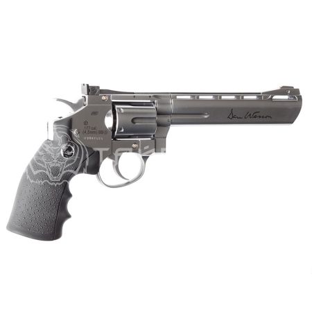 Револьвер пневматический Dan Wesson 6", серебристый, к.4,5мм