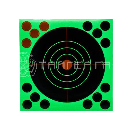 Мишень бумажная Круг 14х14cm проявляющая попадание 4631  (1 шт.)