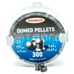 Пули 4,5мм Люман Domed 0,68г круглая головка (300шт)
