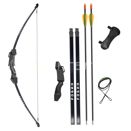 Лук детский классический Centershot Робин черный (с комплектацией)  F021-BKR