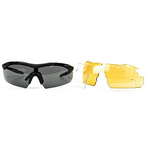 Очки Wiley X Vapor черная оправа 3 линзы прозрачная янтарная и дымчато-серая 3502