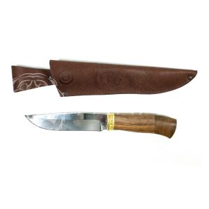 Нож Путник ст. 65х13, литье, рукоять из ценных пород дерева