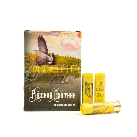 Патрон 20/70 №3 24г Русский охотник Азот (10/340)
