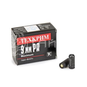 Патрон Техкрим 9 РА травм. рез. пуля Maximum Black (20шт)