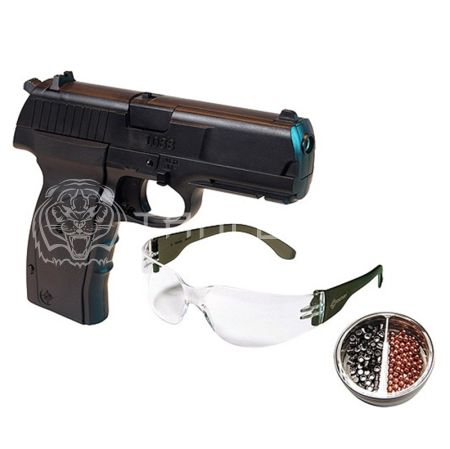Пистолет газобалон. CO2 Crosman 1088 BG Kit (пули+очки) к.4,5