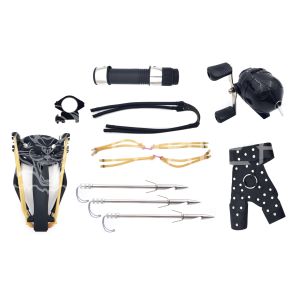 Рогатка Centershot с комплектом для боуфишинга черная JKDG-19B07-BK