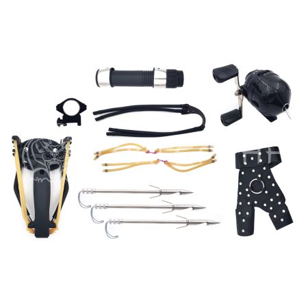 Рогатка Centershot с комплектом для боуфишинга черная JKDG-19B07-BK
