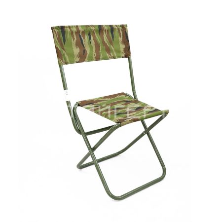 Стул туристич. "СЛЕДОПЫТ" складной со спин., сред. 350х470х810мм, труба сталь 20х1мм PF-FOR-S12