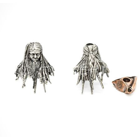 Бусина "Капитан Джек Воробей" (Джек+Шляпа)