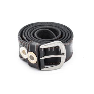 Поясной ремень (Черный, Без тиснения, 130 см)