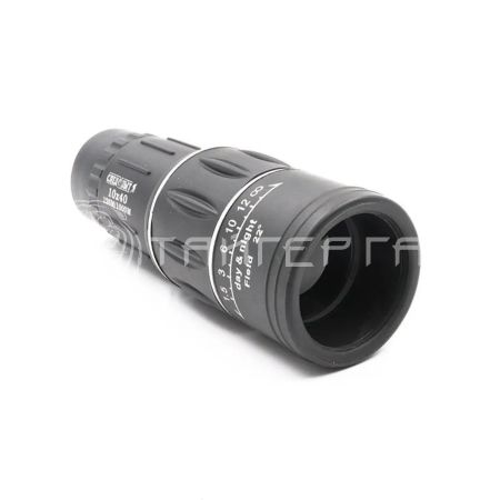 Монокуляр СЛЕДОПЫТ, 10х40, черный, 54*42*150 мм, 245 гр., в чехле/50/ PF-BT-07