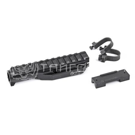 Газовая трубка VS-39x Weaver, 12 слотов для караб.Сайга-9, с"хомутами",сплав Д16Т, черн., 174 