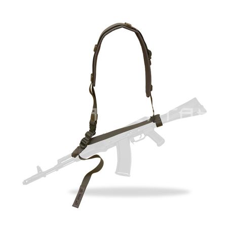 Ремень Оружейный ДОЛГ м3 (зеленый) универсальный с подушкой EMP