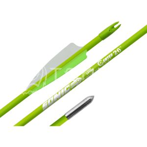 Стрела лучная фибергласс Centershot Sonic 26" оперение Parabolic 3" зеленая  ARW70FG7026GR