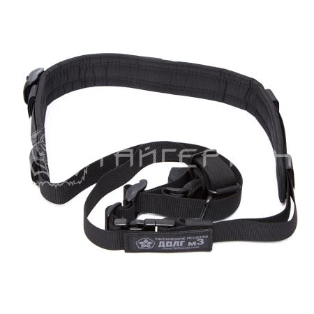 Ремень Оружейный ДОЛГ м3 (черный) быстросъемный QD