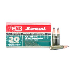 Патрон 7,62х39 БПЗ Subsonic SP 13,2г/203гр п/об. лак. гильза (20шт)