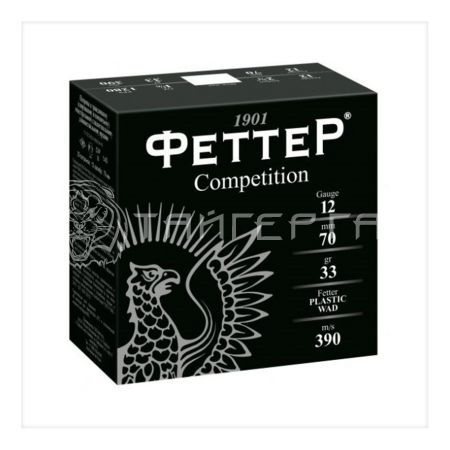 Патрон 12/70 №0 33г пыж-контейнер Competition Феттер (25/250)