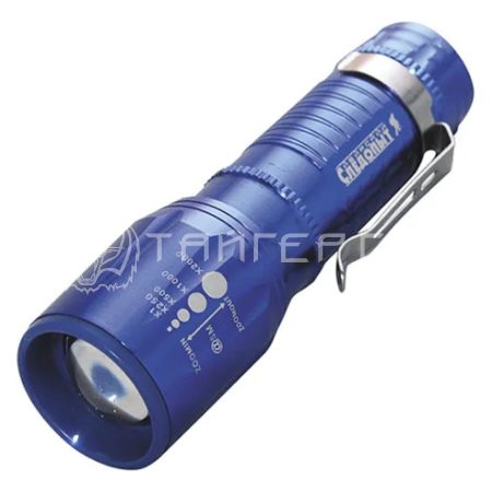 Фонарь ручной "СИБИРСКИЙ СЛЕДОПЫТ-Вега" с зажимом, 1L, zoom, 3хААА/160/120/ PF-PFL-L53