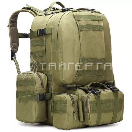 Рюкзак рейдовый RusForce Climbing Army 50L зеленый RFCA050L-GN