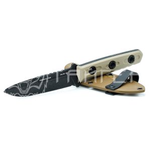 Нож NC Custom Parachuter (AUS-10 black stonewash, G10 Tan) NCC222-A10BSW/G10TN