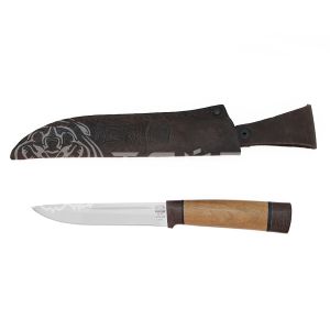 Нож Н58, ст.ЭИ-107, текстолит, орех