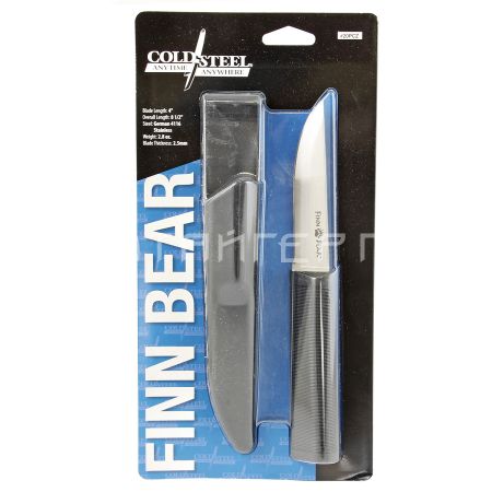 Нож CS_20PC Finn Bear с фикс.клинком, German 4116, ножны пластик 