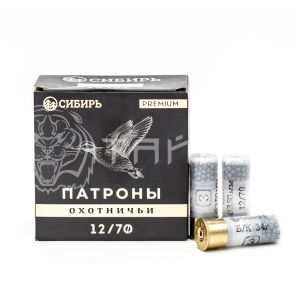 Патрон 12/70 №3 34г б/к Сибирь Премиум (25/250)