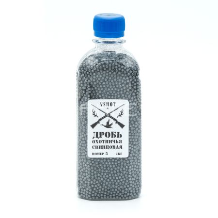 Дробь № 5 свинцовая Vshot (2 кг)
