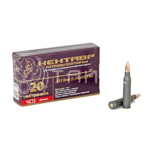 Патрон 5,56х45 БПЗ Кентавр FMJ 4,0г/62гр об. полим. (20/500шт)