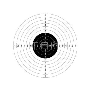 Мишень для пристр. ружей №4 спорт. М4с (500шт/уп) (500х500)