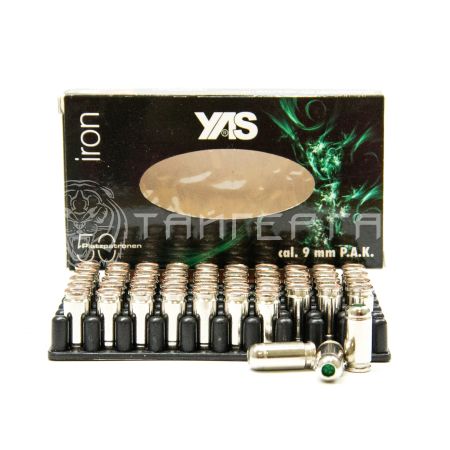 Патрон светозвуковой 9мм P.A.K. IRON Blank YAS (50шт)