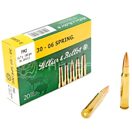 Патрон .30-06 Sprg S&B FMJ 11,7г/180гр (20шт)