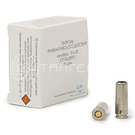 Патрон Фортуна 10х28 травм. рез. пуля (25/800)